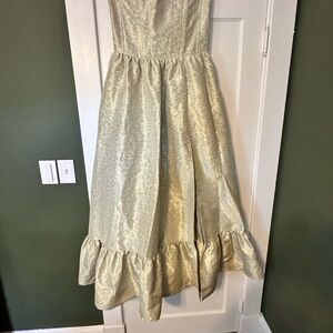 V. Chapman The Charlotte Dress in Sage Duchess